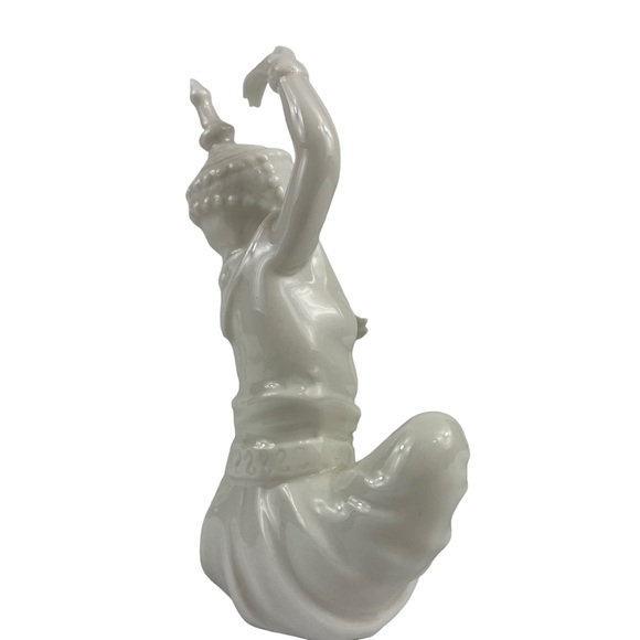 Thai Gates Dancer Traditional Japanese Vintage White Porcelain Zen Fragile 5” - Picture 4 of 7